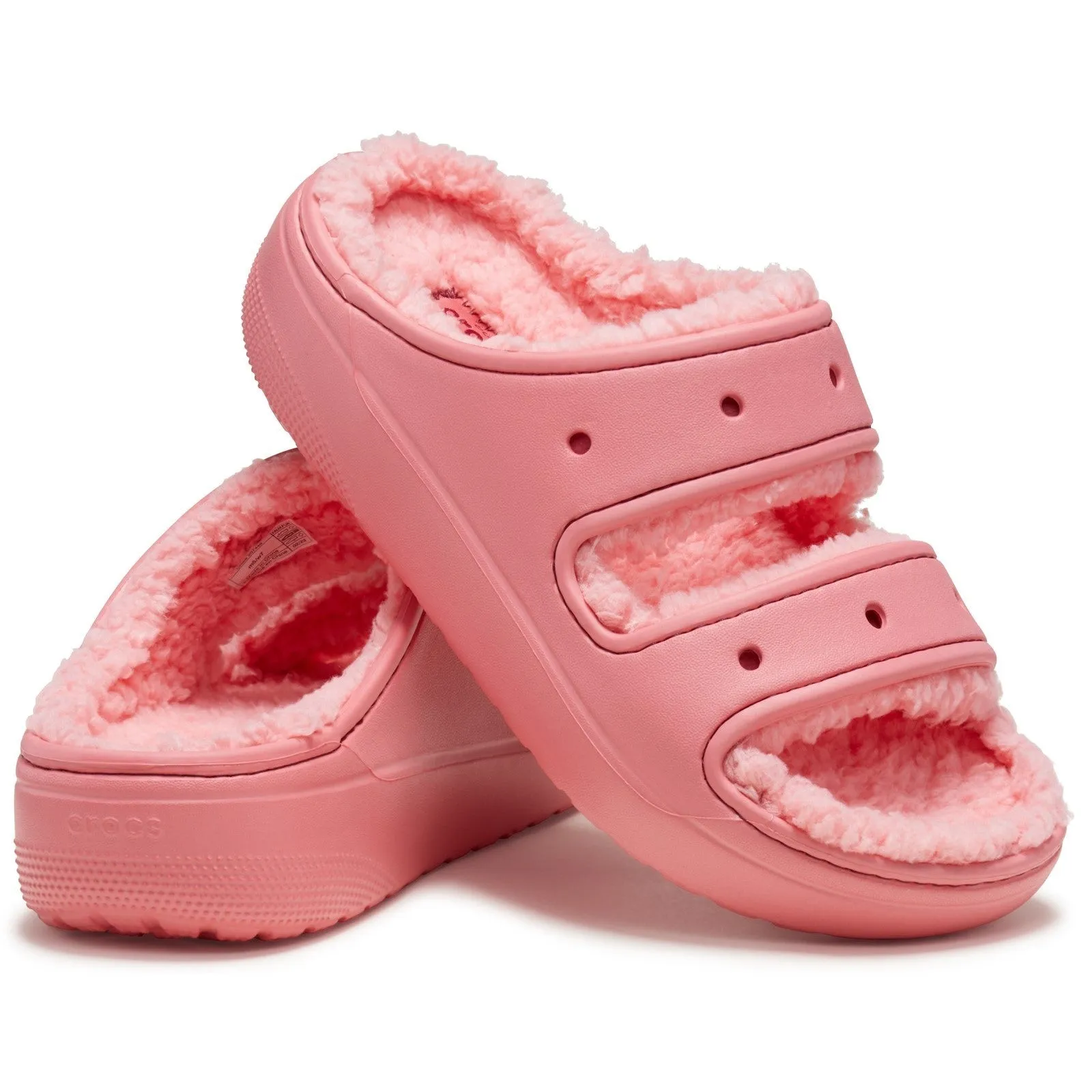 Crocs Classic Cozzzy Sandal Ladies Summer Hot Blush