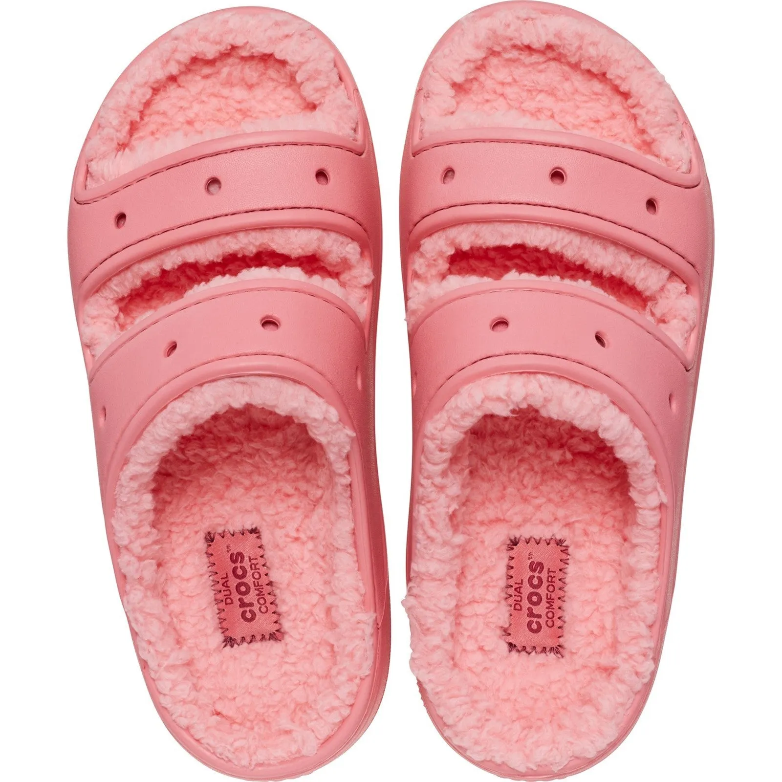 Crocs Classic Cozzzy Sandal Ladies Summer Hot Blush