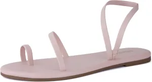 CUSHIONAIRE CHAI Women’s Strappy Sandals – Flat Sandals for Women, Comfortable Beach Sandals, Summer Slip-On Shoes, Casual Dressy Sandals