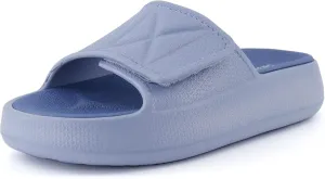 CUSHIONAIRE Women's Biggie recovery slide sandal with  Comfort and adjustable strap