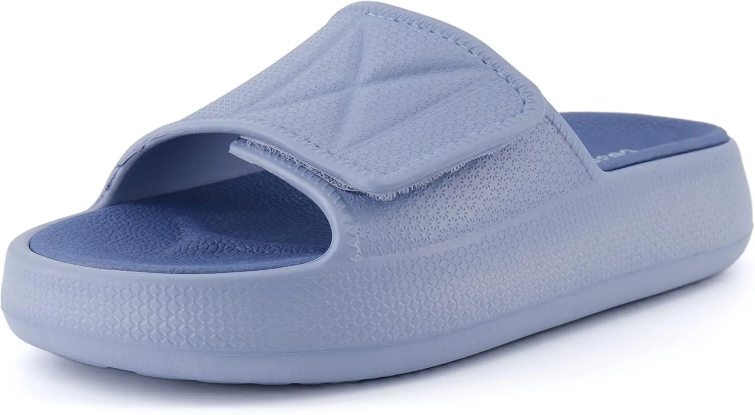 CUSHIONAIRE Women's Biggie recovery slide sandal with  Comfort and adjustable strap