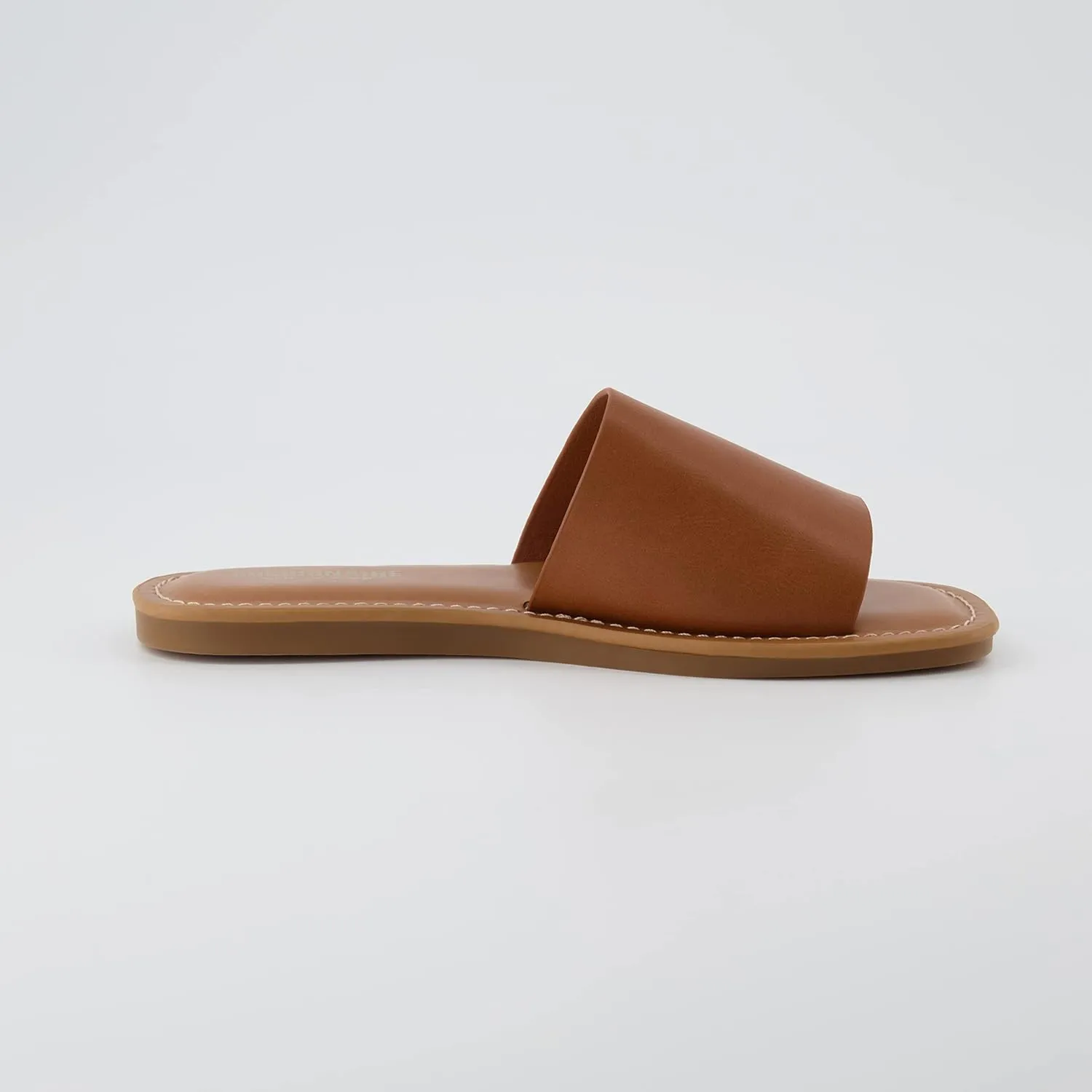 CUSHIONAIRE Women's Spicy slide Sandal with Memory Foam