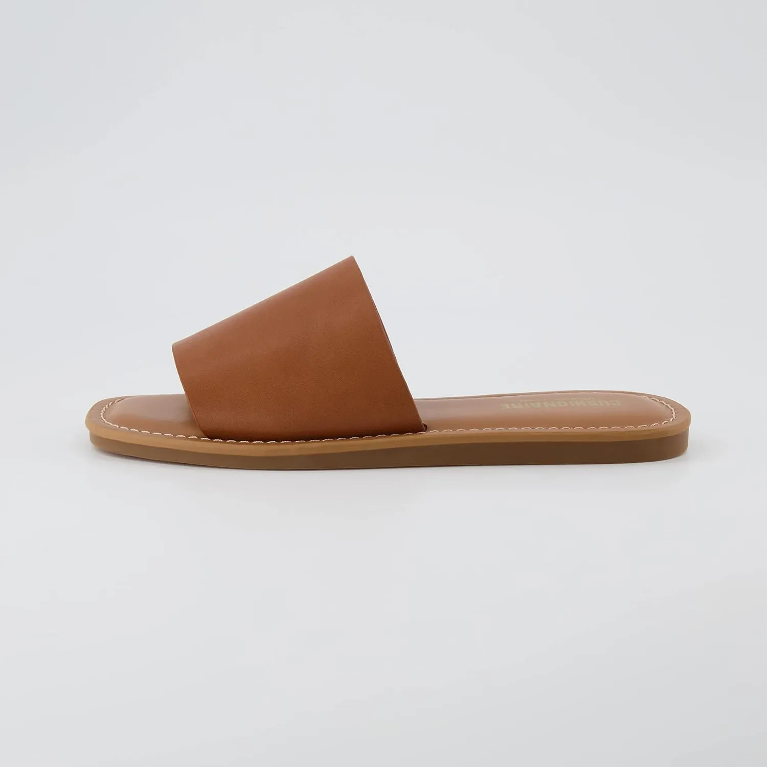 CUSHIONAIRE Women's Spicy slide Sandal with Memory Foam