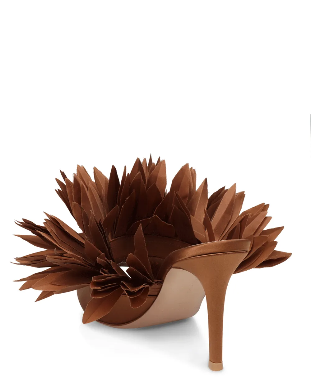 Daniah Crepe Mule in Chocolate