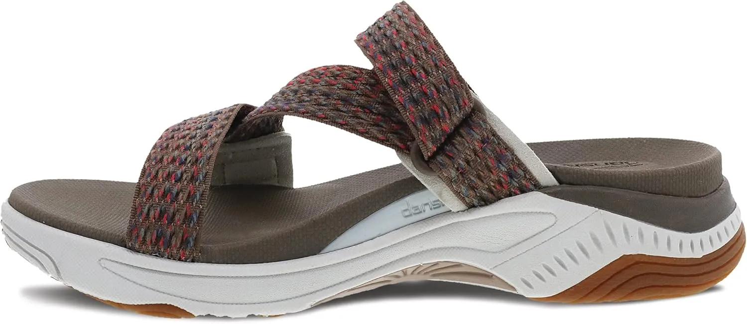 Dansko Rosette Slip-On Sport Sandal for Women - Lightweight EVA Midsole and Rubber Outsole - Natural Arch Technology for Added Support - Hook and Loop Closure
