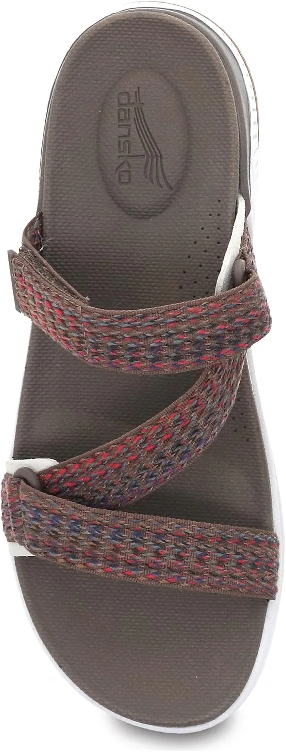 Dansko Rosette Slip-On Sport Sandal for Women - Lightweight EVA Midsole and Rubber Outsole - Natural Arch Technology for Added Support - Hook and Loop Closure
