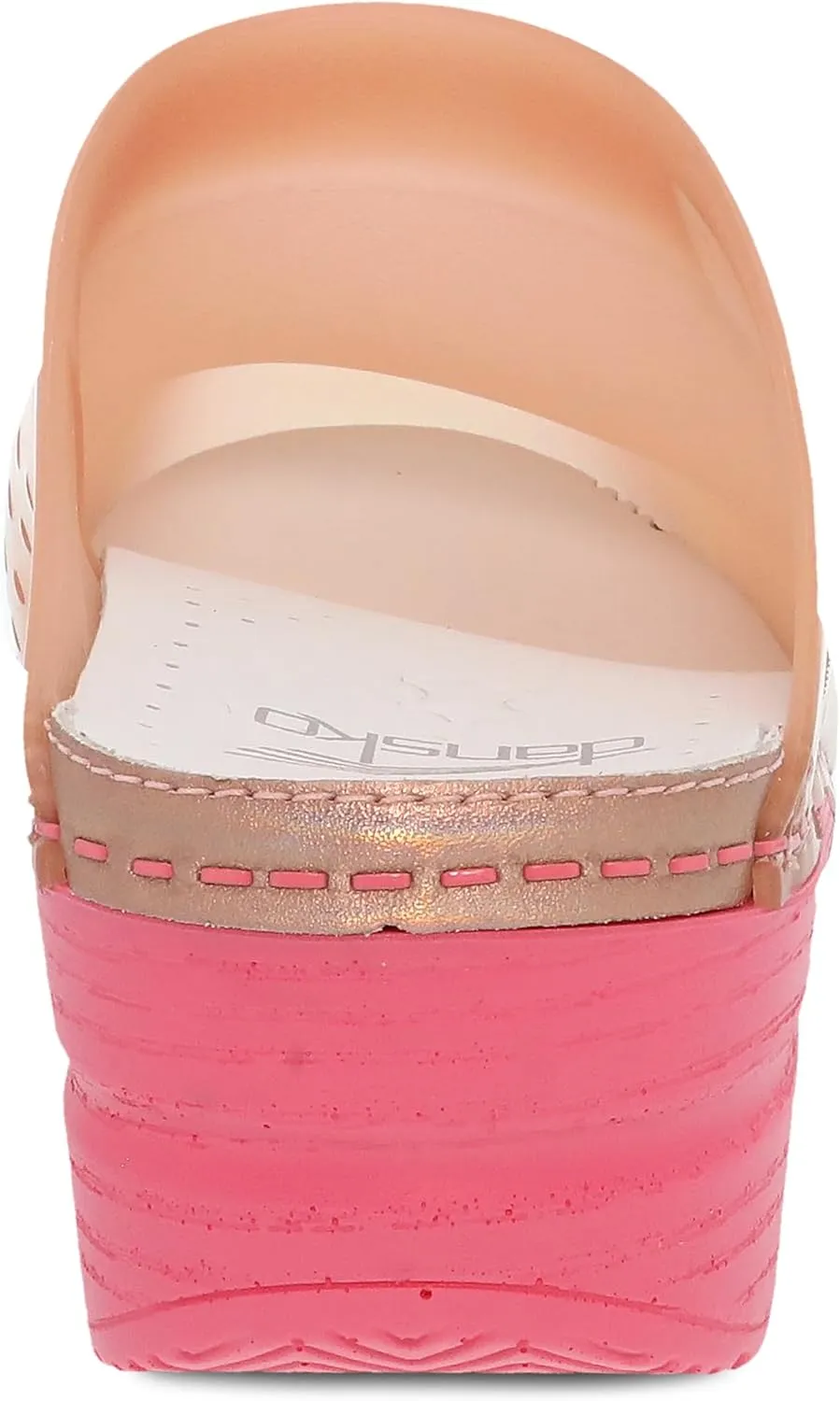 Dansko Sonja Translucent Slip-on Mule Clog for Women - Anti-Fatigue Rocker Bottom Promotes Forward Foot Motion - Jelly-Soft, Candy-Colored Shell