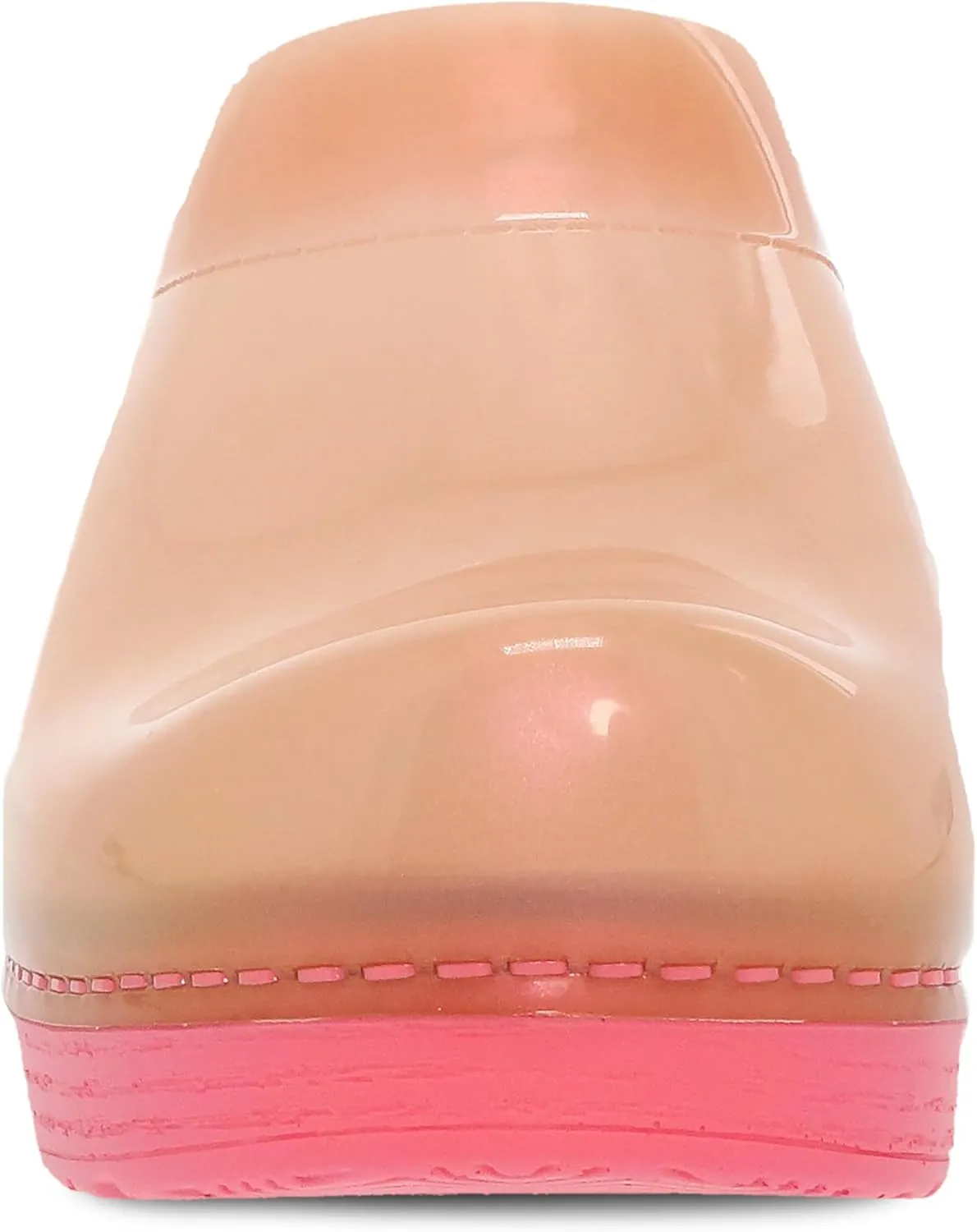 Dansko Sonja Translucent Slip-on Mule Clog for Women - Anti-Fatigue Rocker Bottom Promotes Forward Foot Motion - Jelly-Soft, Candy-Colored Shell