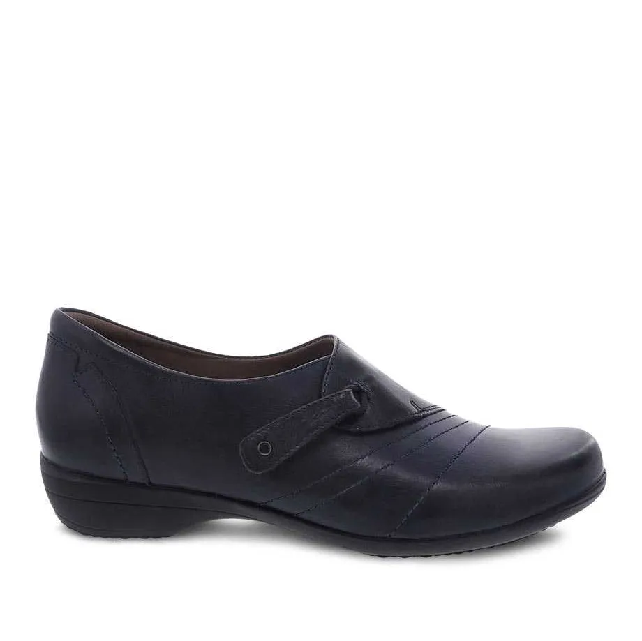 Dansko Women's Franny Navy Burnished Calf 5500550200