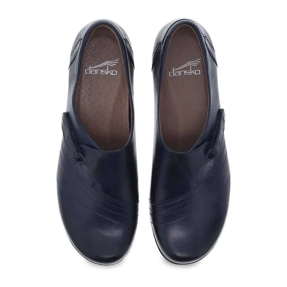Dansko Women's Franny Navy Burnished Calf 5500550200