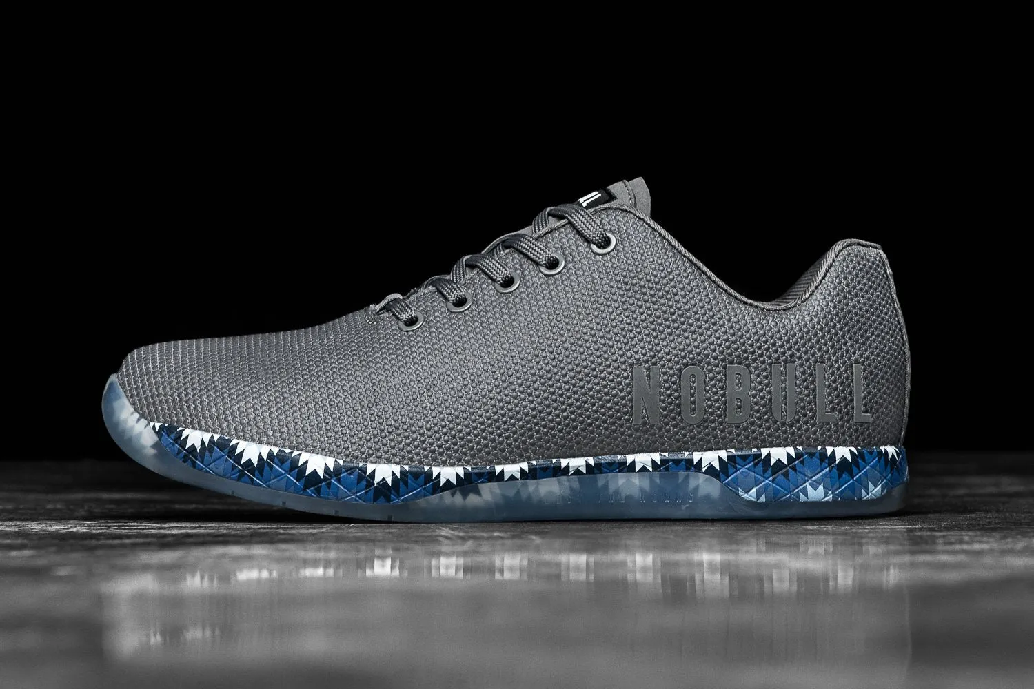 DARK GREY BLUE PATCHWORK TRAINER (MEN'S)
