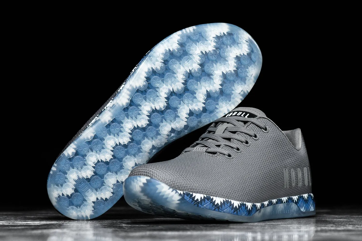 DARK GREY BLUE PATCHWORK TRAINER (MEN'S)