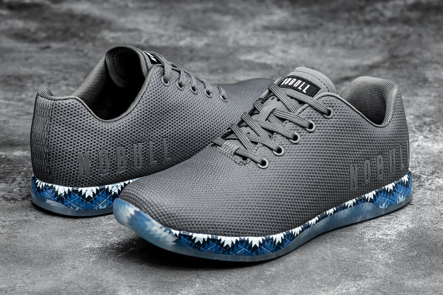 DARK GREY BLUE PATCHWORK TRAINER (MEN'S)