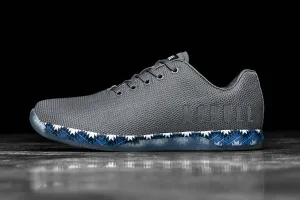DARK GREY BLUE PATCHWORK TRAINER (MEN'S)
