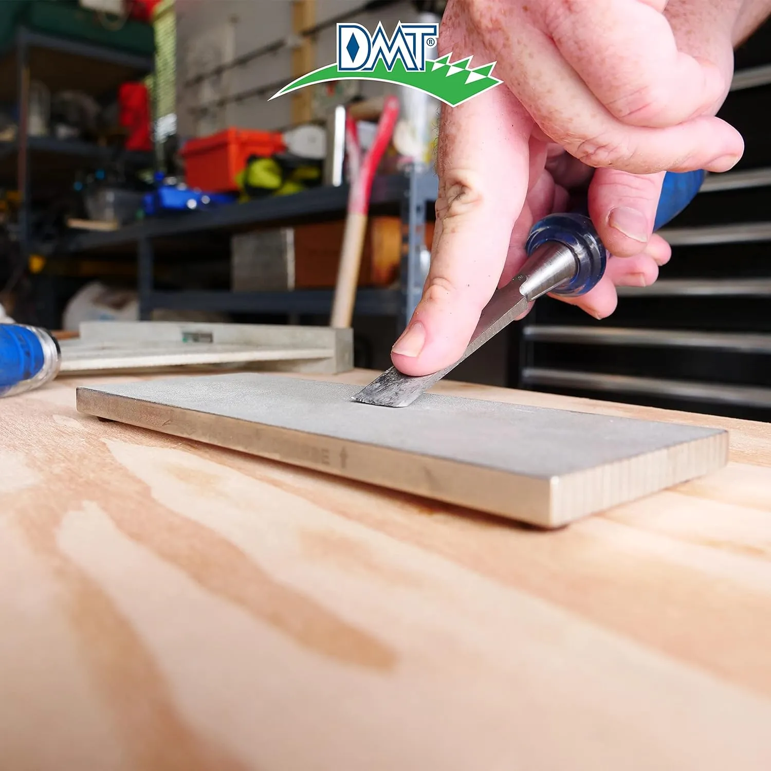 DMT D8C Dia-Sharp Diamond Knife Sharpener, Coarse Diamond Sharpening Stone, 8-Inch