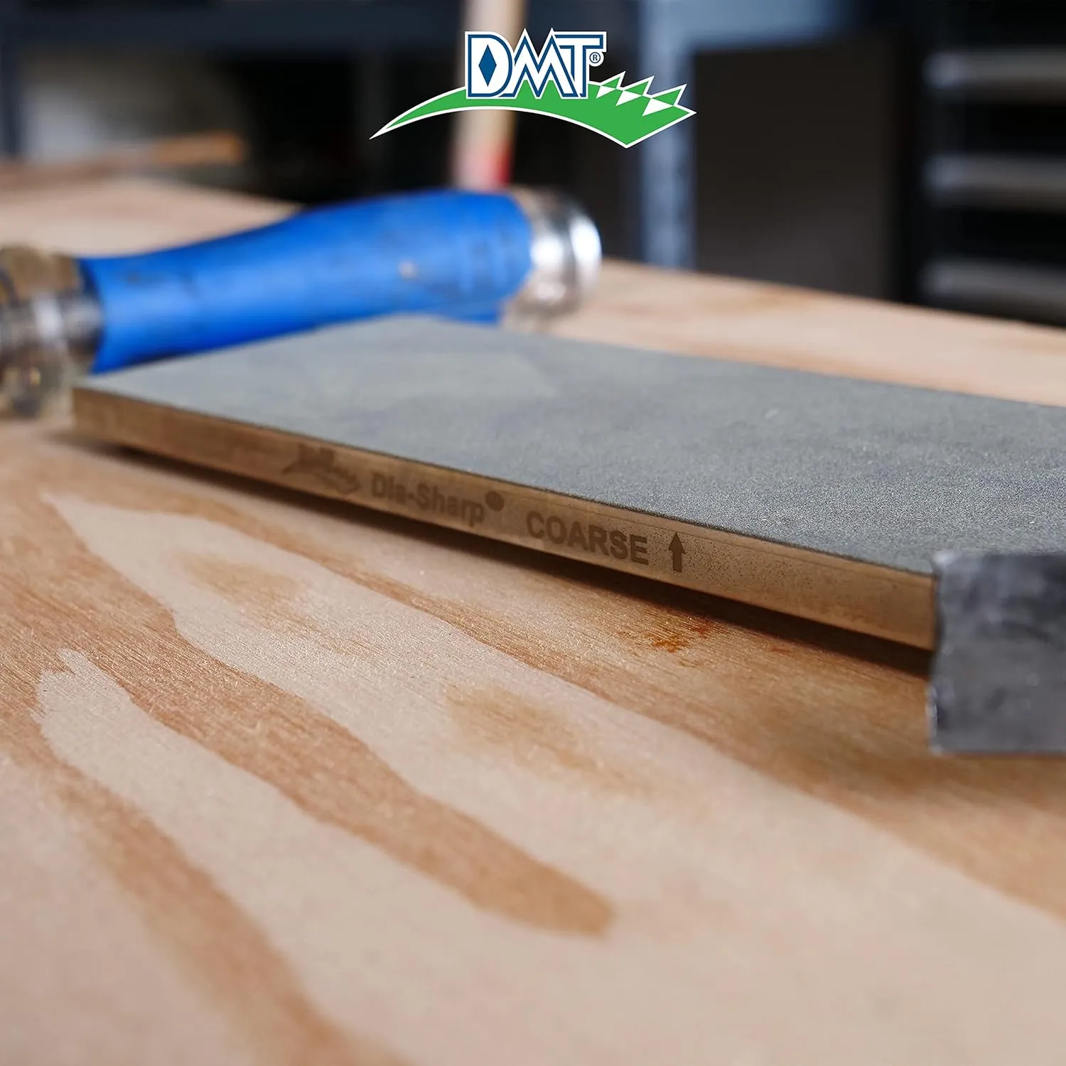 DMT D8C Dia-Sharp Diamond Knife Sharpener, Coarse Diamond Sharpening Stone, 8-Inch