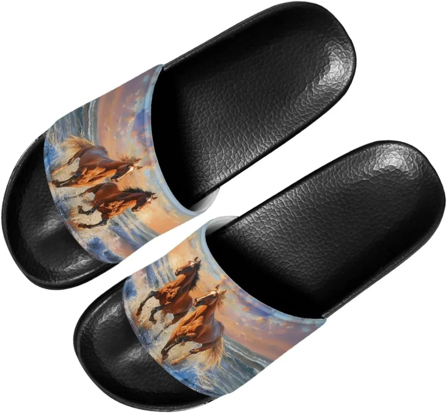 Doojoayie Open Toe Slippers for Women Non Slip Bath Slippers Casual Everyday Shoes