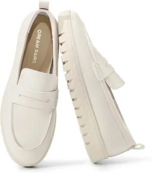 DREAM PAIRS Loafers for Women Casual Comfortable Slip On Business Work Loafer Shoes with Arch Support