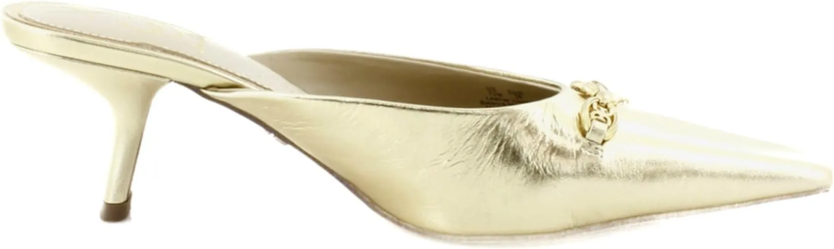 Edelman Slip Amber On Bridget Gold Kitten Global delivery Sam Heeled Toe Pumps Crowd-pleaser Pointed Fashion