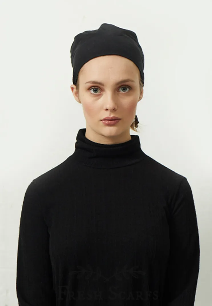 Eva Seamless Plain Cover Black