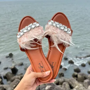 Feather Flair- Beige