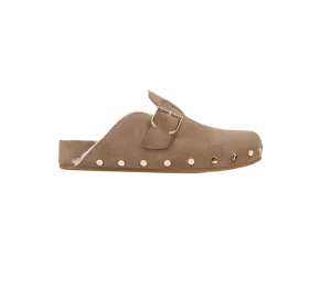 Fern Shearling Clog - Taupe