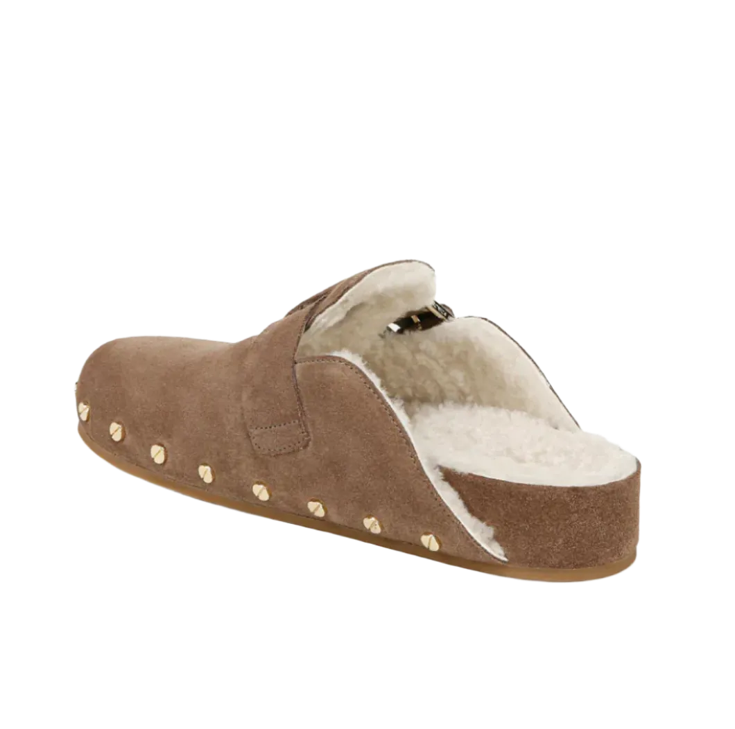 Fern Shearling Clog - Taupe