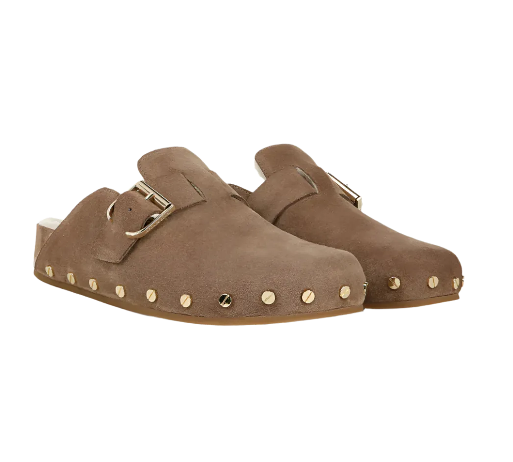 Fern Shearling Clog - Taupe