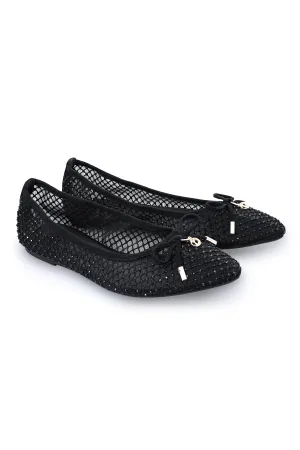 Fiona Flat Shoes - Black