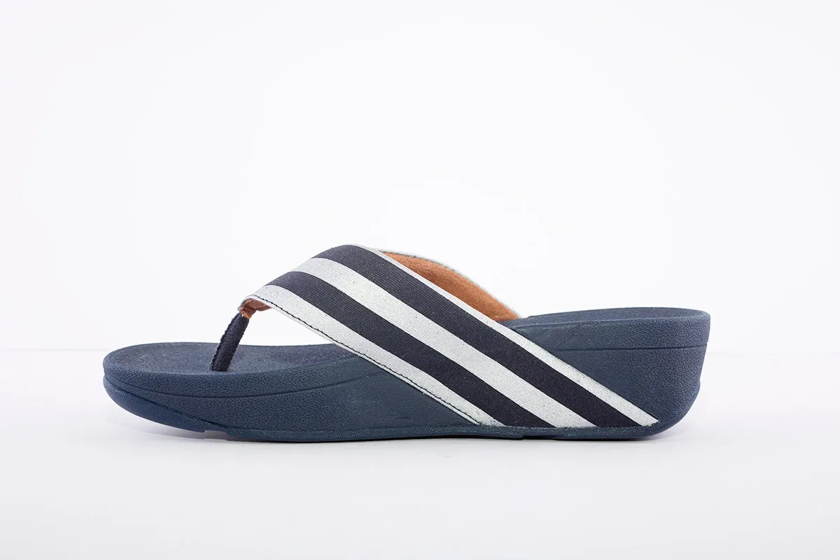 FITFLOP - MILLIE STRIPE NAVY/SILVER