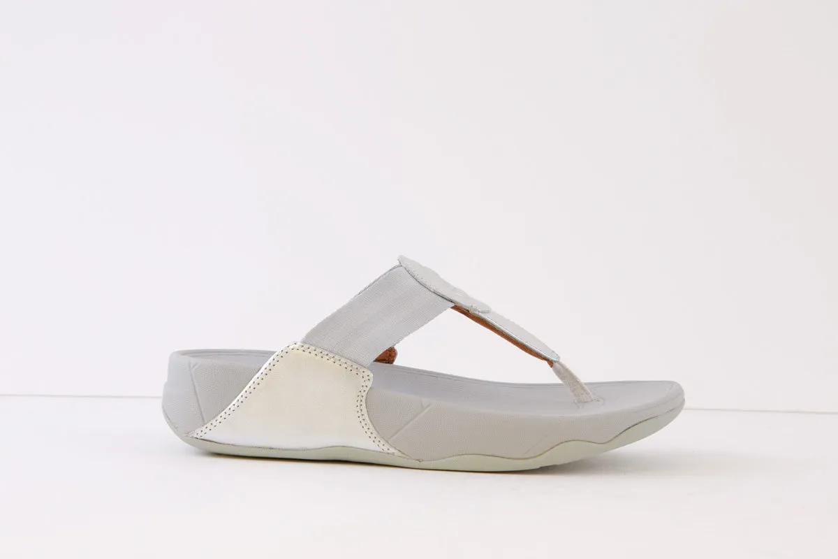 FITFLOP - WALKSTAR TOE-POST MULE - SILVER