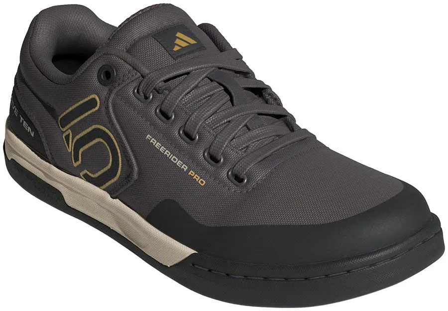 Five Ten Freerider Pro Canvas Flat Shoes - Men's, Charcoal/Carbon/Oat, 8.5