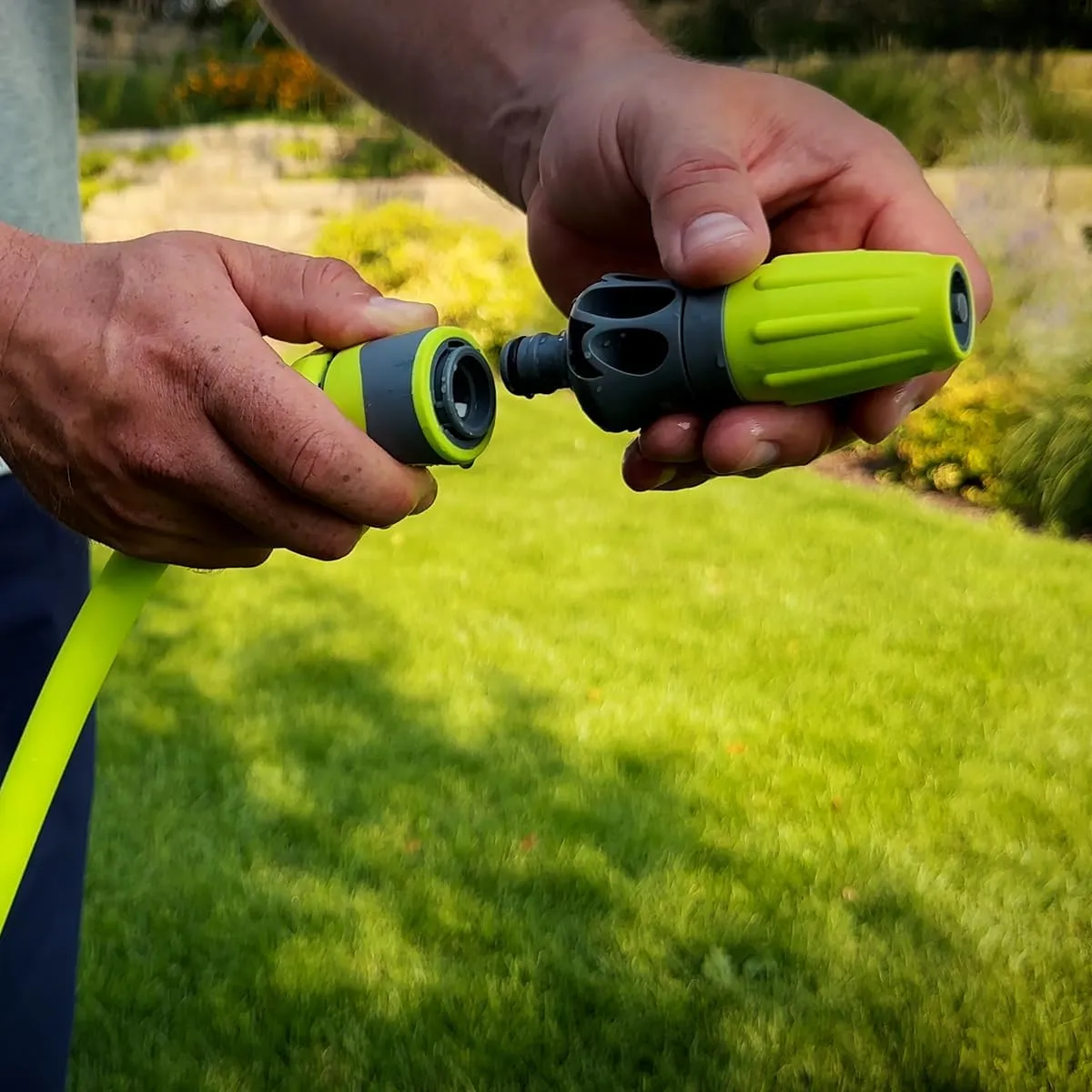 Flexzilla Garden Hose Kit with Quick Connect Attachments, 1/2 in. x 50 ft., Heavy Duty, Lightweight, ZillaGreen - HFZG12050QN