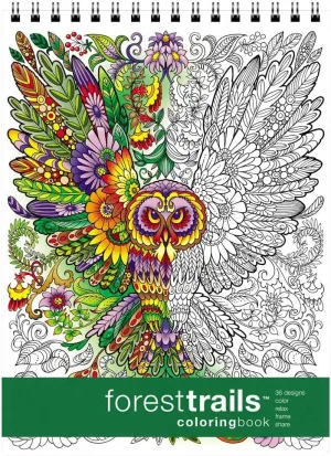 Forest Trails Coloring Book (8.62 x 11.75 inches)