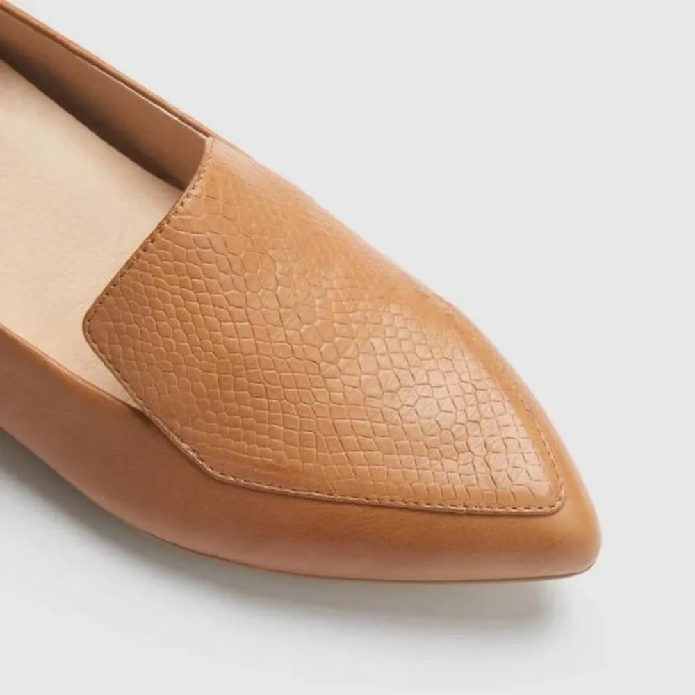 FRANKIE4 FAYE TAN REPTILE