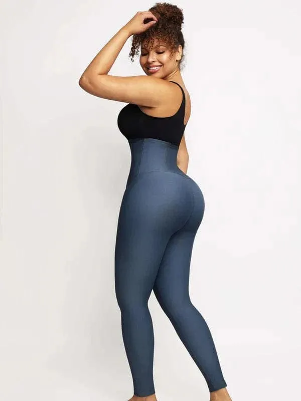 High Waist Denim Tummy Control Shaper Pants