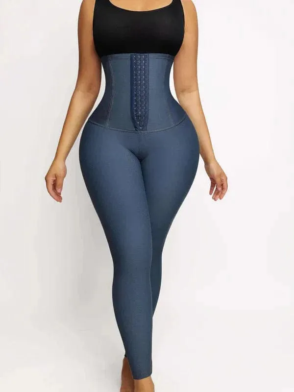 High Waist Denim Tummy Control Shaper Pants
