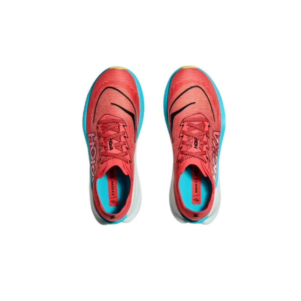 Hoka Mach X 2 (D Standard) Mens Grapefruit/Electric Coral