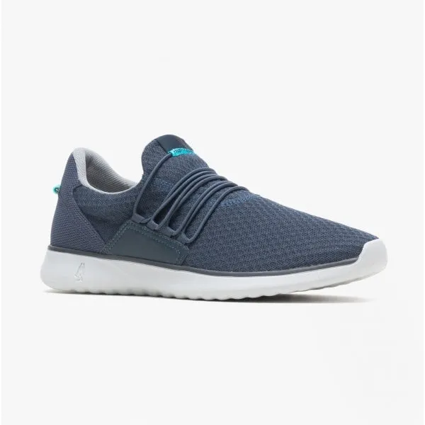 Hush Puppies GOOD Mens Recycled Mesh Slip-On Trainers Navy