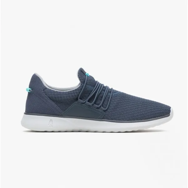 Hush Puppies GOOD Mens Recycled Mesh Slip-On Trainers Navy
