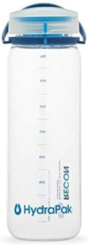 HydraPak Recon Twist & Sip - Wide Mouth Recycled Plastic Water Bottle (24oz or 32oz) - Eco Friendly, BPA Free, Easy Carry