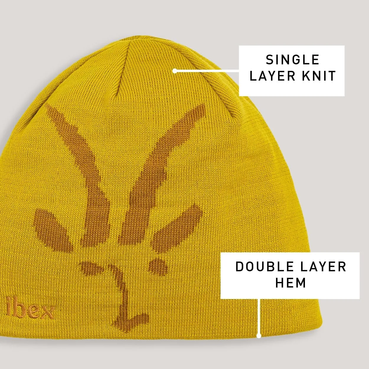 IBEX Merino Wool Goat Head Beanie Soft & Lightweight Knit Winter Hat for Men & Women | Warm, Moisture-Wicking Skull Cap