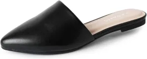 J. Adams Lennox Mules for Women - Closed Pointed Toe Flat Heel Slides