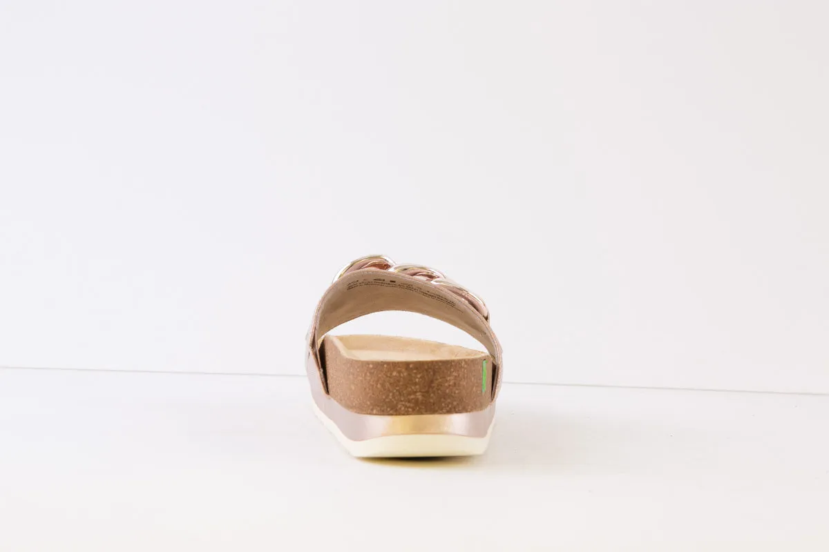 JANA SOFTLINE - 27582-595 FLAT FASHION MULE - ROSE GOLD