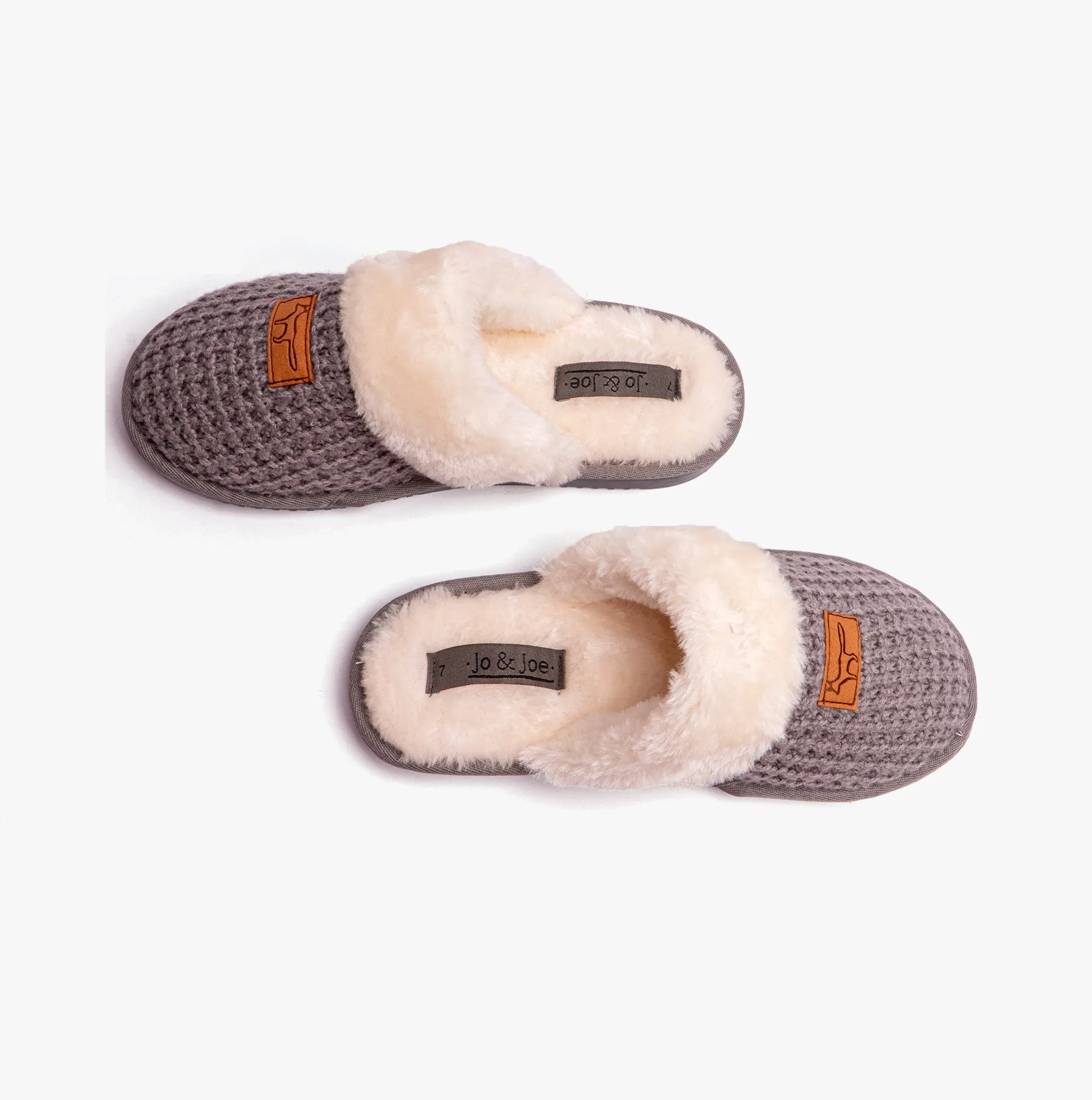 Jo & Joe FOXY Womens Slippers Grey