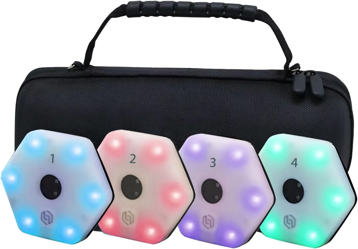 JOJOCY ReactionX Training Lights 4 PCS - Pressure Resistant, Mobile App Control, 29  Modes, 8 Lights, 6 Strobe Effects, Type-C Charging, Enhances Reaction Time & Agility