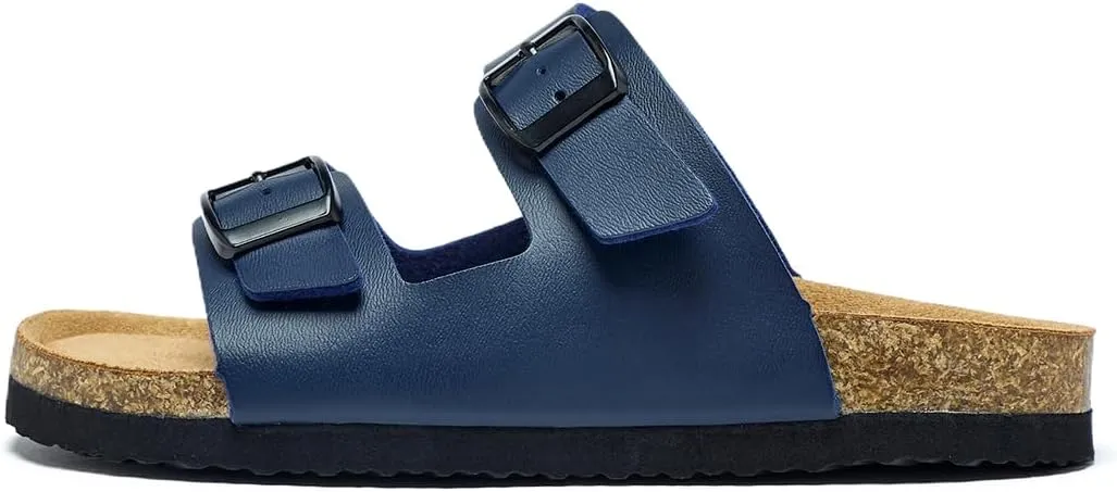 Kids Sandals,Boys&Girls Slides,Non-slip,Cork Slippers,Adjustable Straps for Indoor & Outdoor