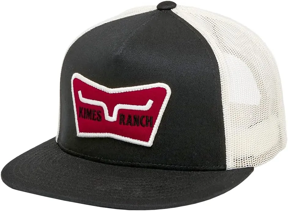 Kimes Ranch Unisex Panoramic Trucker Embroidered Logo Patch Adjustable Snapback One-Size Hat