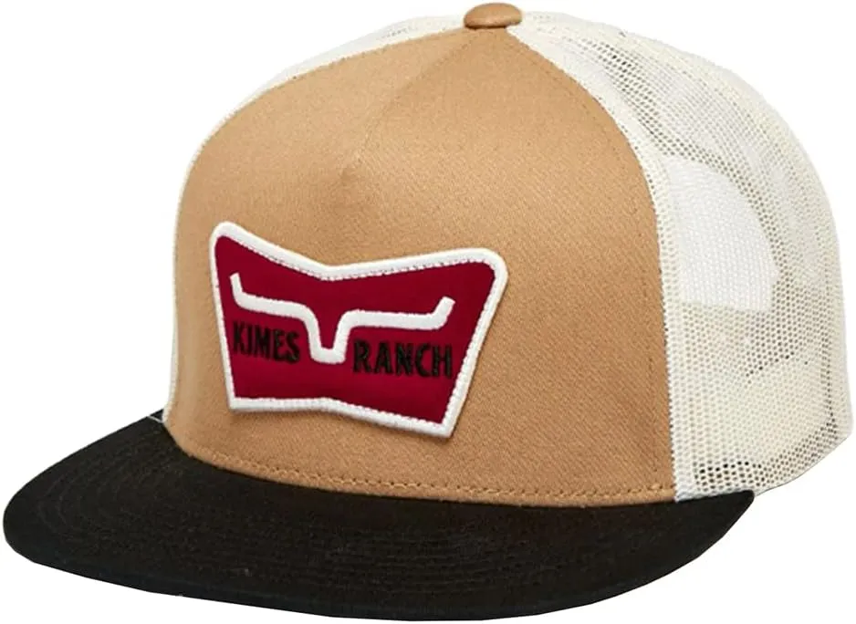 Kimes Ranch Unisex Panoramic Trucker Embroidered Logo Patch Adjustable Snapback One-Size Hat