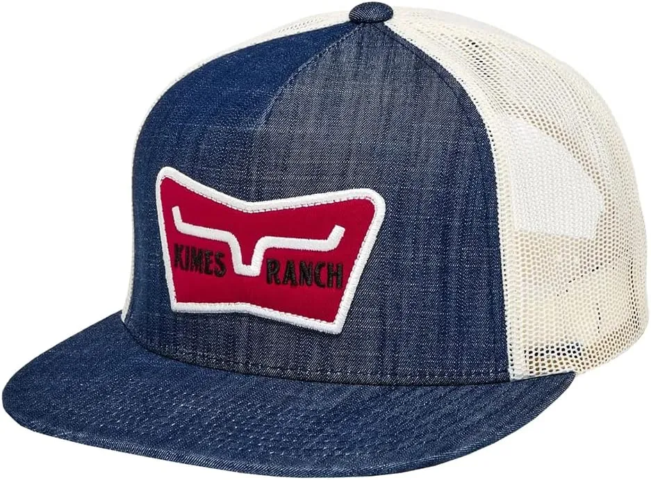 Kimes Ranch Unisex Panoramic Trucker Embroidered Logo Patch Adjustable Snapback One-Size Hat